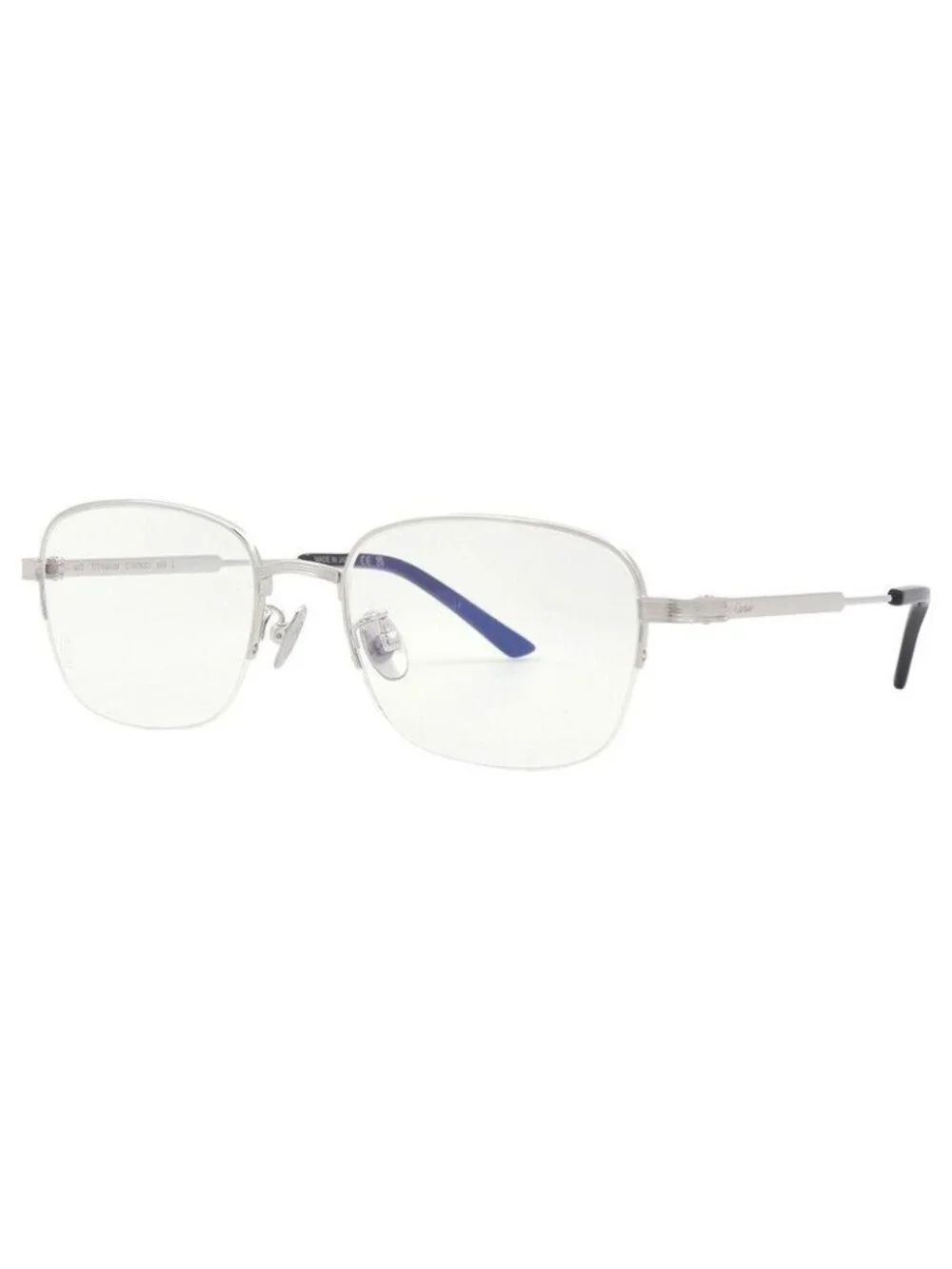 New Cartier CT0382O 002 Silver Eyeglasses